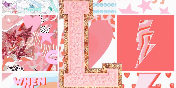 1200x1200 L Preppy Letter Wallpapers