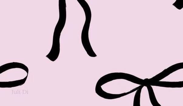 603x1308 Girly Pink Ribbons Pattern On Wallpapers