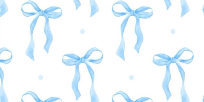 736x1308 Blue bow wallpaper