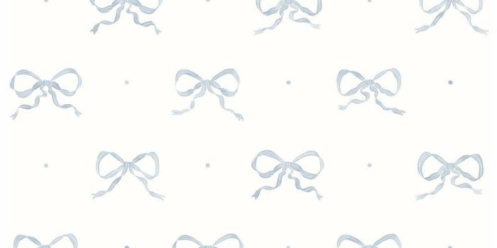 1000x1000 Emma Blue Heather Large Bow Wallpaper Sample