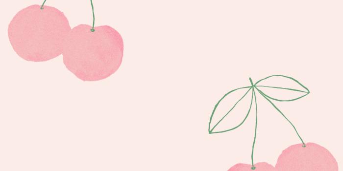 1065x1420 Cherries' Wallpaper by Tea Collection