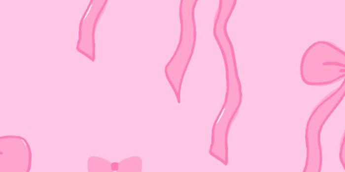 736x1308 Pink Bows Wallpaper