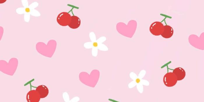 999x1920 Pink Hearts And White Flowers Wallpaper