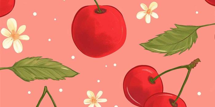 1180x2554 Cute Cherry Pattern Pink Wallpapers