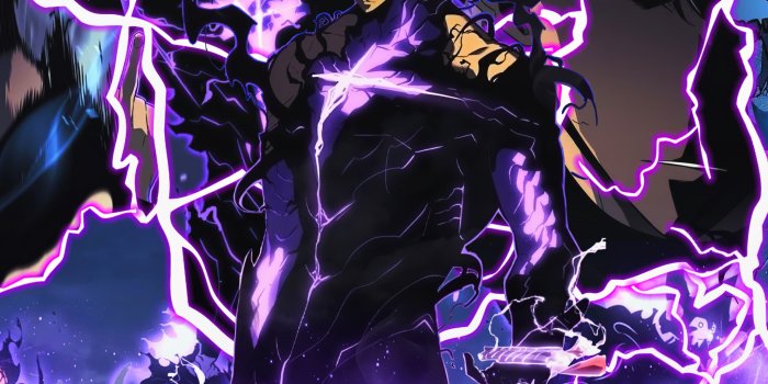 2048x2048 Sung Jinwoo Wallpaper 4K, Neon art