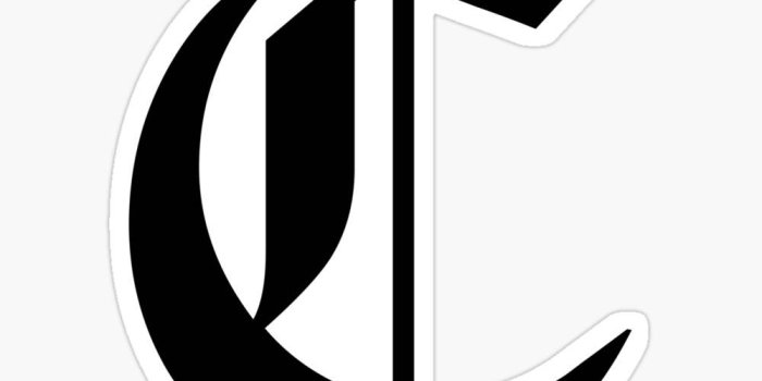 1000x1000 Letter C Black Gothic Wallpaper