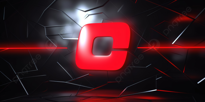 1200x673 The Red Letter C Made Out Of Broken