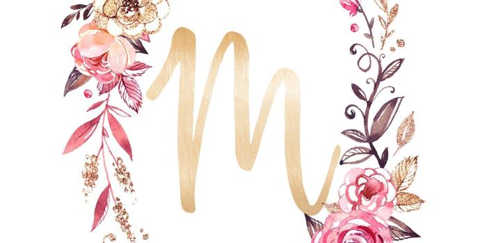 1500x2100 Cute Letter M Wallpapers