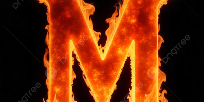 1200x1543 Fire Letter M Burning Flame Wallpaper