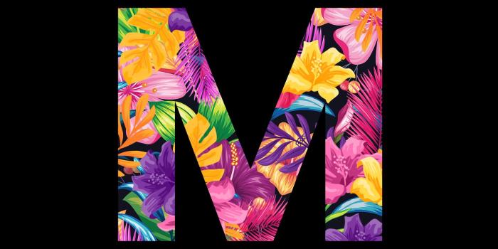 1440x2560 Alphabet M Wallpaper