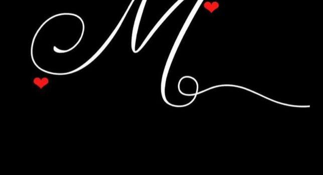 644x1280 Cute M Lettering Wallpaper for Phone