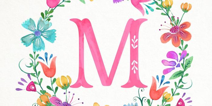 2400x3000 Pink Letter M Wallpapers
