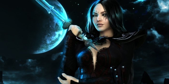 1920x1200 Girl with sword wallpaper - Fantasy wallpapers - #10412