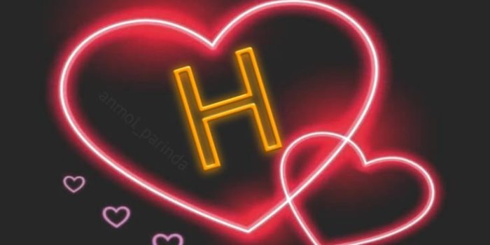 736x1104 H letter love them wallpaper