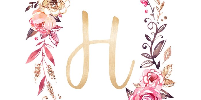 1500x2100 Cute Letter H Wallpapers