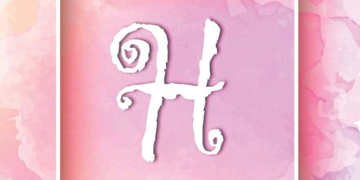 907x1360 Download Captivating Abstract H Monogram Background | Wallpapers.com