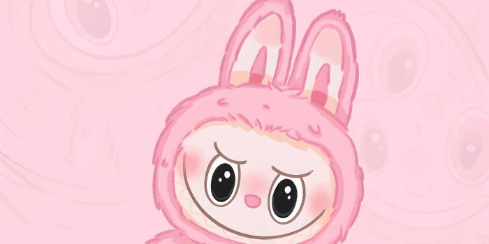 1536x864 Labubu Mokoko Cute Grin Desktop Wallpaper - Labubu Wallpaper