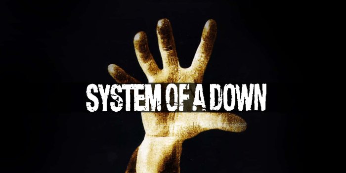1440x900 Download Systemofa Down Hand Logo Wallpaper | Wallpapers.com