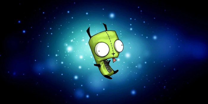1596x997 Download Invader Zim and GIR in a thrilling adventure | Wallpapers.com