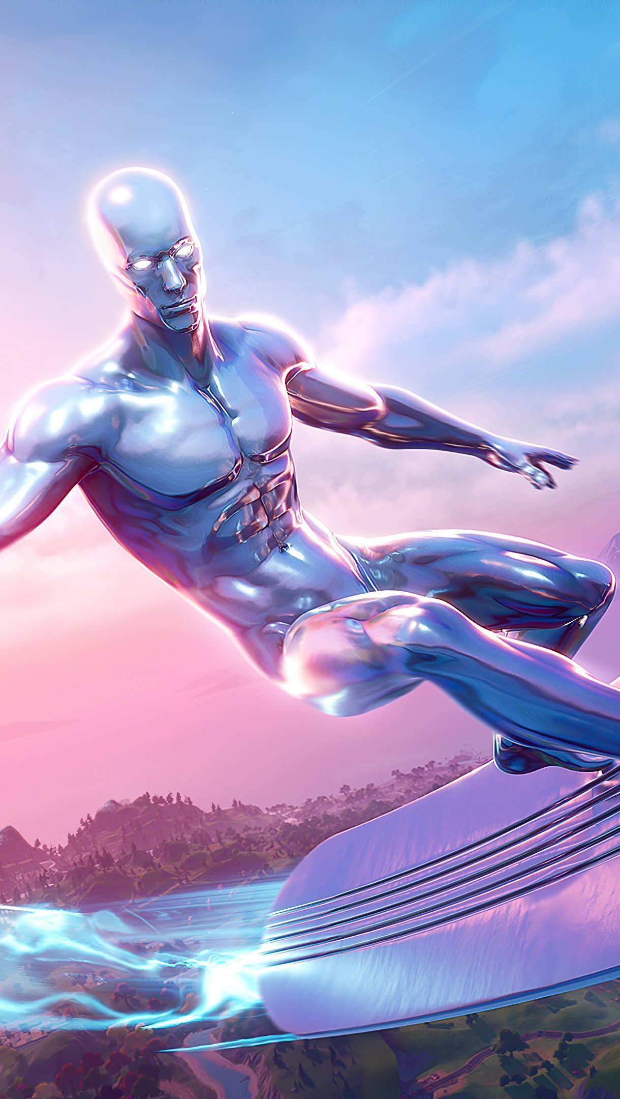 1220x2160 Silver Surfer Fortnite Season 4 Wallpaper 4k for iPhone and Mobile Phone  ID:6218