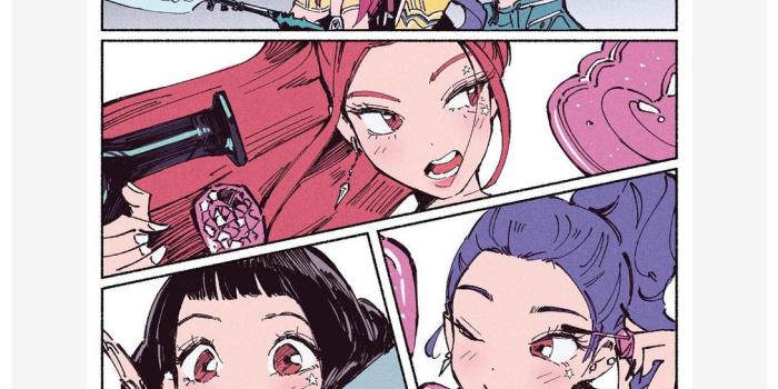 1091x1430 KPop Demon Hunters Huntrix Manga Panel Poster Hot Topic Exclusive | Hot  Topic