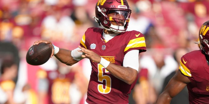 2560x1440 No. 2 overall pick Jayden Daniels shows flashes of brilliance in Commanders  debut | DC News Now