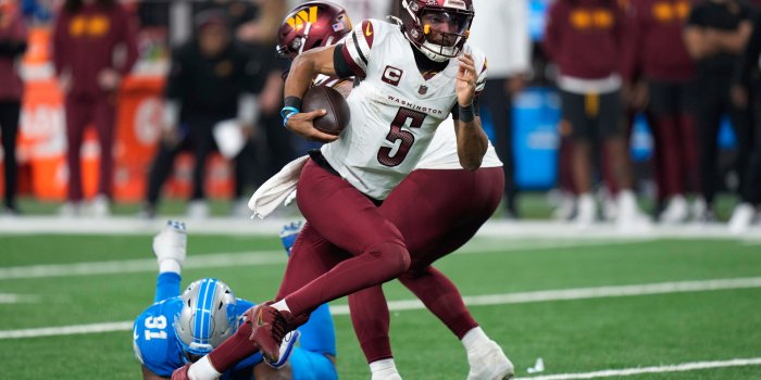 2560x1440 Best rookie year of all time?' Jayden Daniels has the Commanders a win away  from the Super Bowl – KGET 17 News