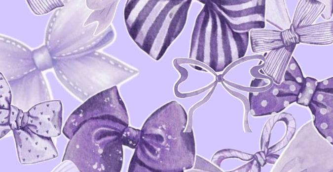 675x1200 Purple Bow Wallpapers