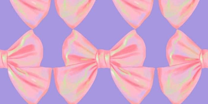 736x1308 Download Pink Bow Pattern Purple Background Wallpaper | Wallpapers.com