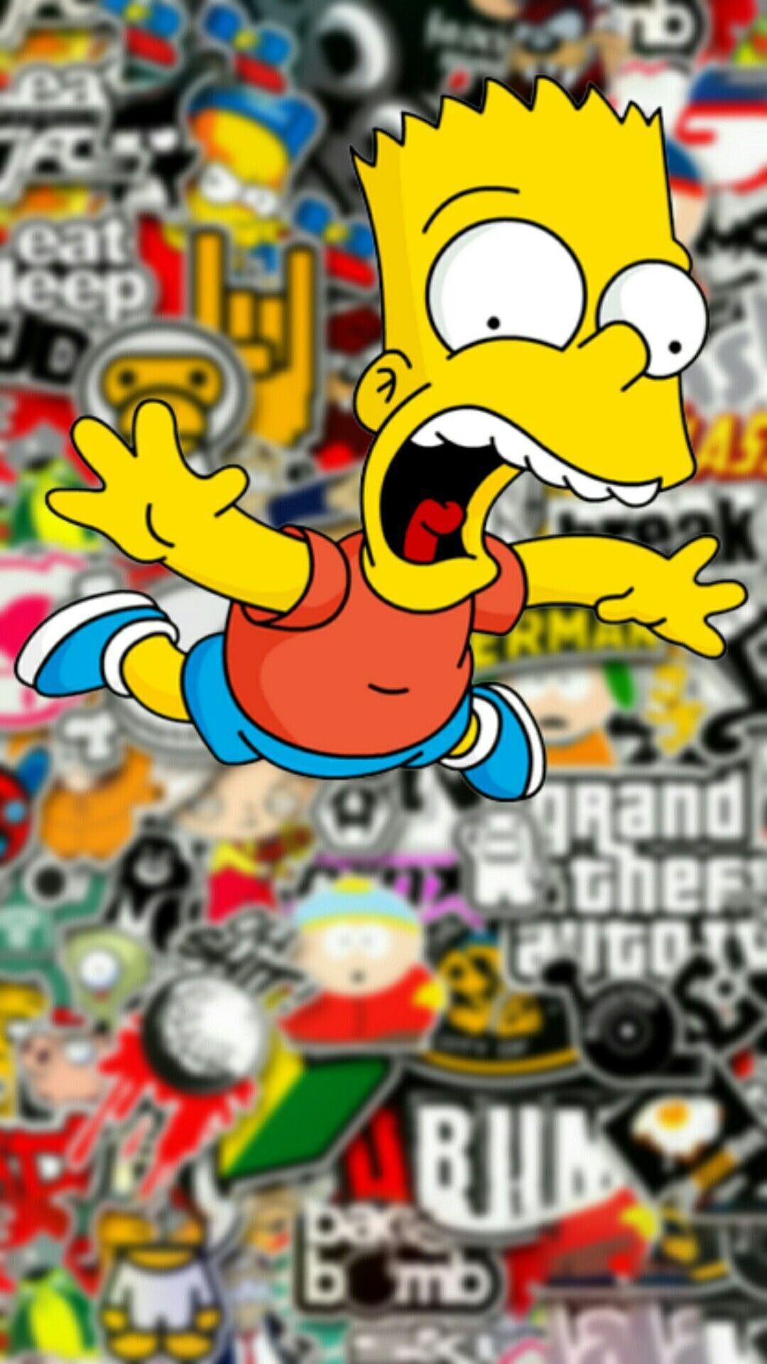 1080x1920 40+ BAPE Bart Simpson Wallpapers - Download at WallpaperBro