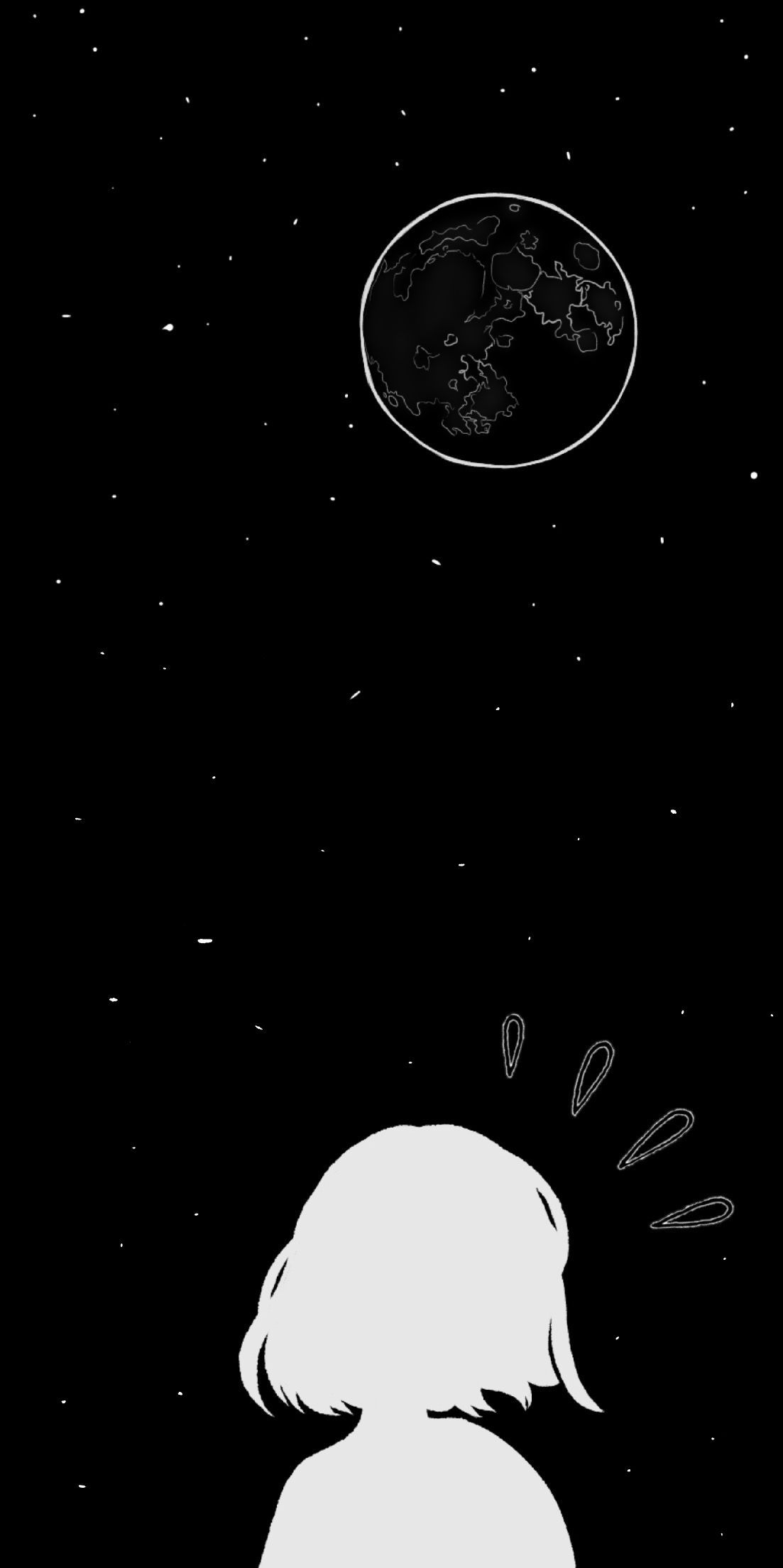 1103x2208 Black Space Aesthetic Wallpaper - Keshowazo