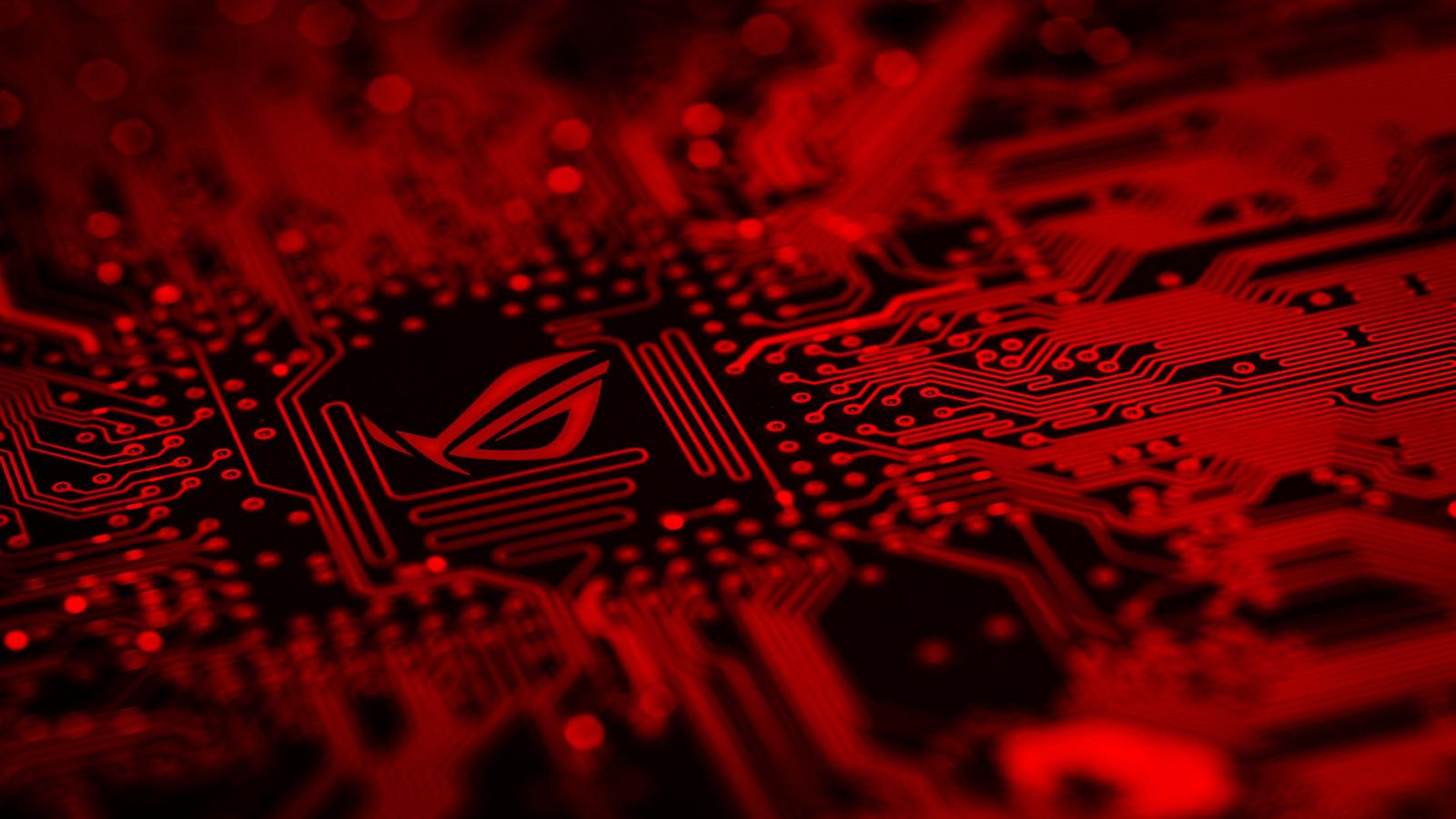 3840x2160 Republic Of Gamers Motherboard Red Background Logo 4k, HD Computer