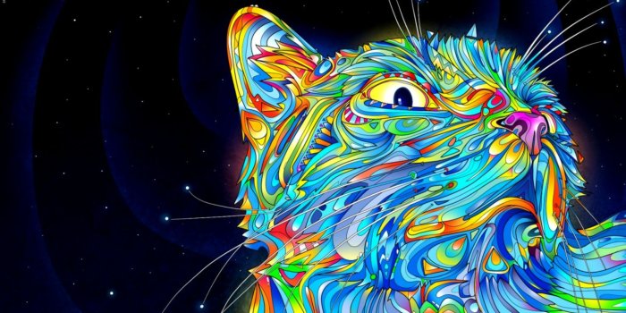1472x810 Cat Art Hd Wallpaper | Wallpapers Dope