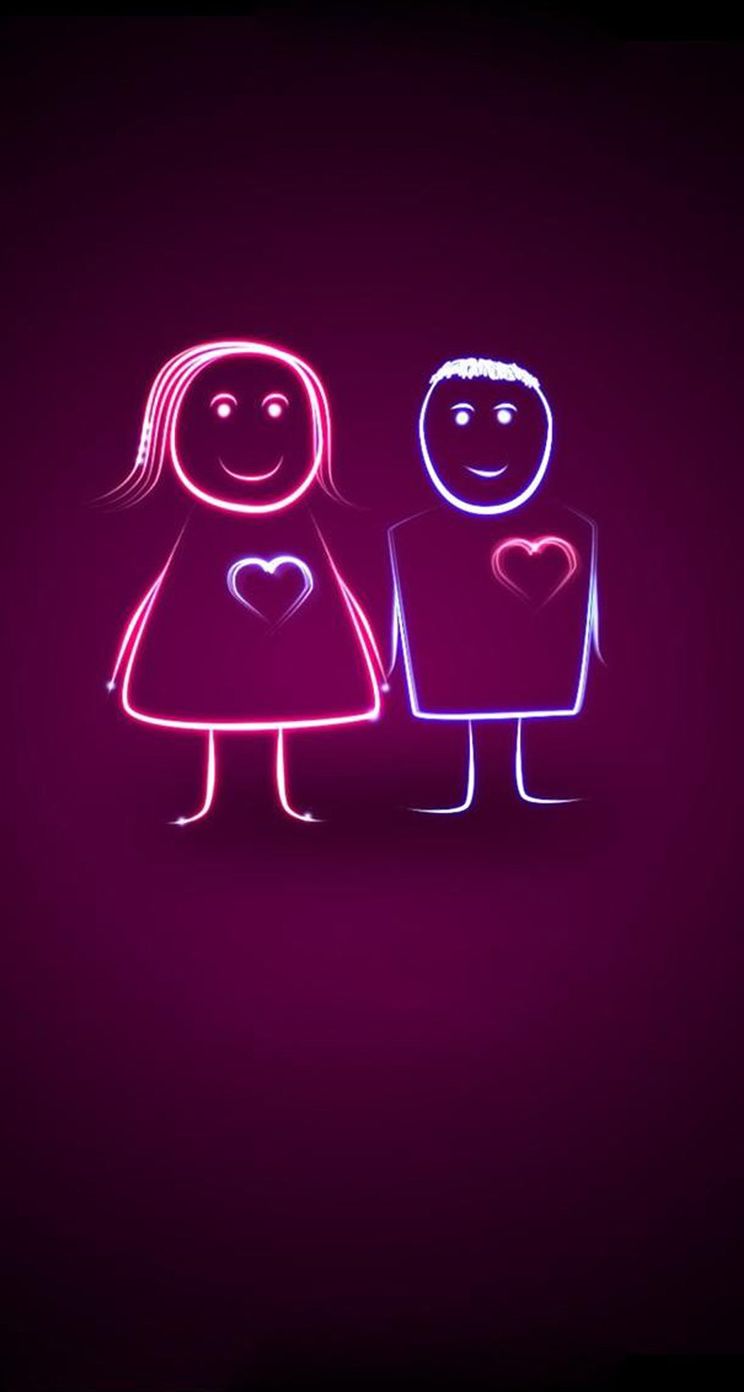 744x1392 Free Cute Couple Wallpaper For Iphone, Download Free Clip Art, Free