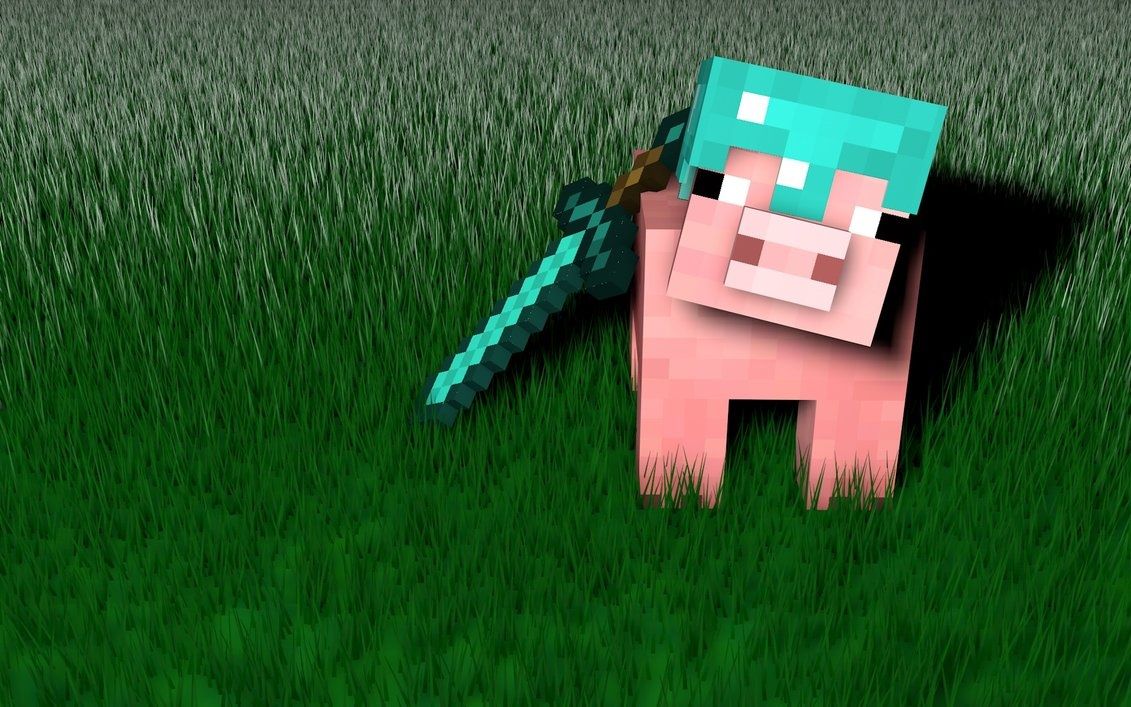 1131x707 Minecraft Wallpaper Entitled Minecraft - Minecraft Pig Hd (#61216