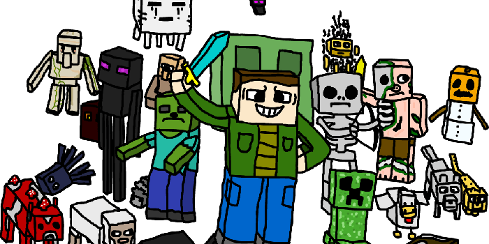 1178x990 Minecraft Mobs Wallpapers