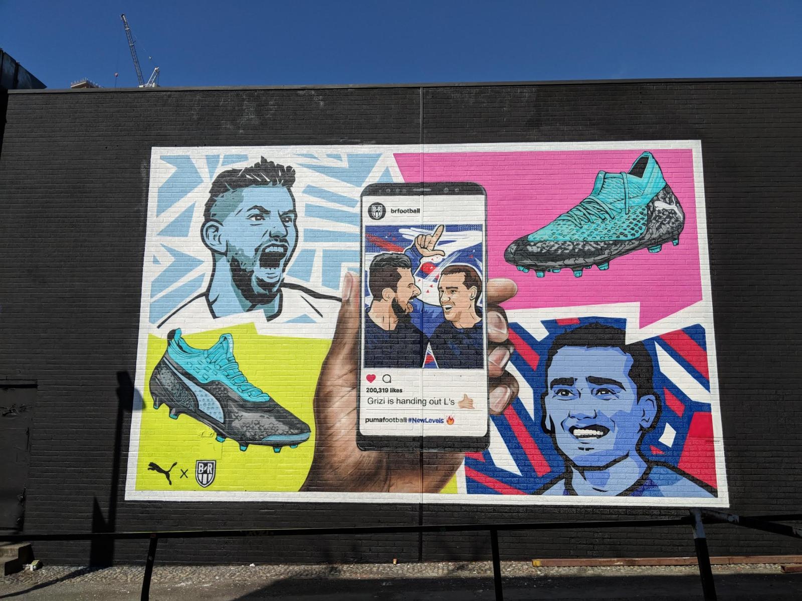 2165x1624 World Cup Advertising Mural For Puma And Bleacher Report - Graffiti Life