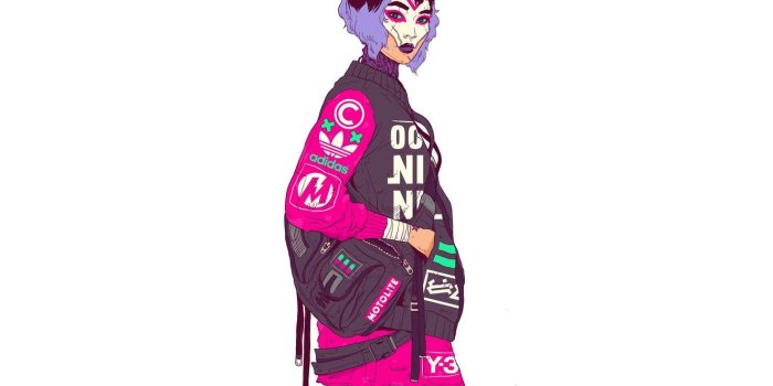 1332x850 Wallpaper Girl, Minimalism, Style, Girl, Background, Clothing, Art