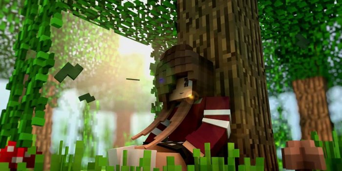 1280x720 Speed Art Wallpaper Minecraft // Girl