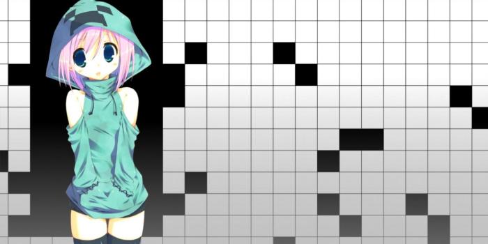 1380x759 Minecraft Creeper Girl Hd Wallpaper | Wallpapers Sensei
