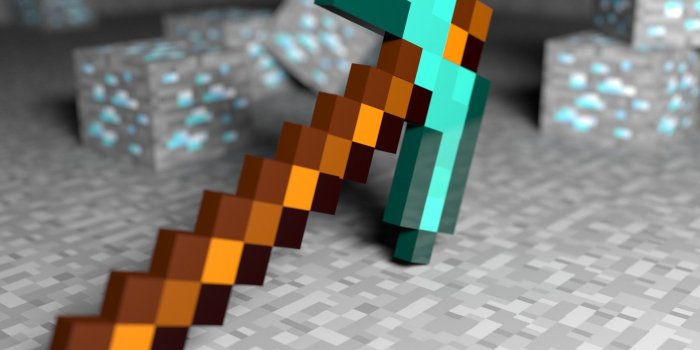 1920x1080 Minecraft Diamond Pickaxe Wallpaper HD HD Background Wallpapers Free