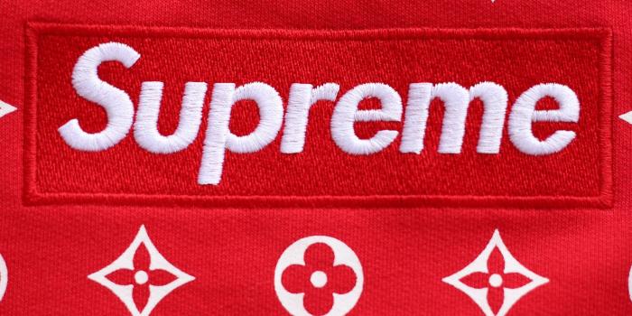 2000x2000 LV Red Supreme Logo - LogoDix