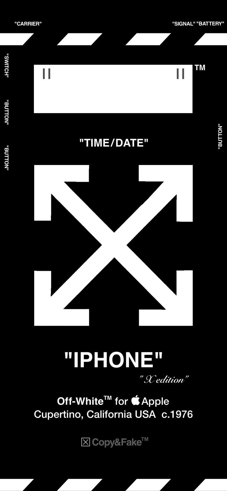 736x1592 Off-white™ Wallpaper “for Iphone X” - Off White Apple Watch (#23841
