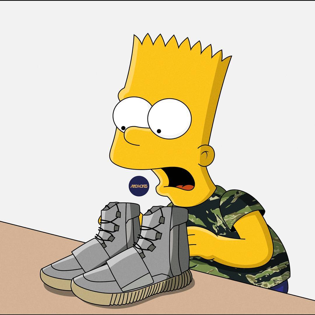 1080x1080 40+ BAPE Bart Simpson Wallpapers - Download at WallpaperBro