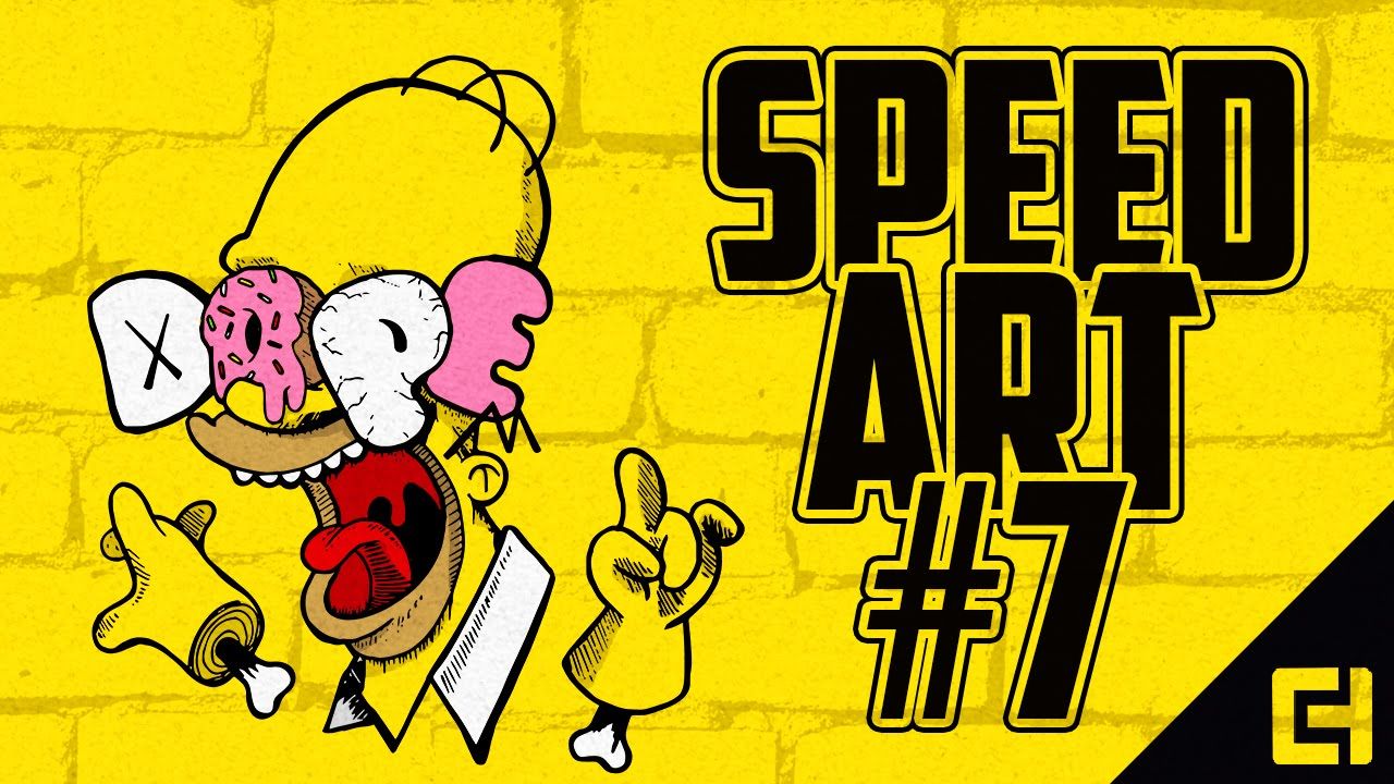 1280x720 Speed Art #7 | Dope Homer Simpson | Wallpaper | Photoshop & Illustrator