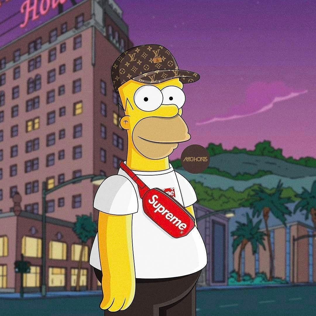 1080x1080 Bart Simpson Wallpaper Supreme Impremedia Net - Classycloud.co