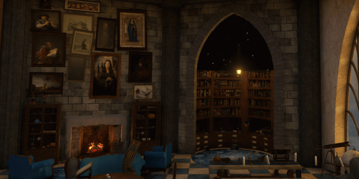 1920x1080 Ravenclaw Common Room VR by ColinCW