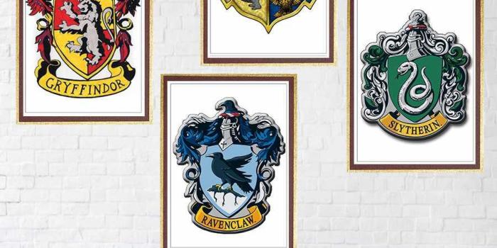 900x900 Wall Stickers Gryffindor/Ravenclaw/Hufflepuff/slytherin poster 4 magic  College Wallpaper room wall Decoration