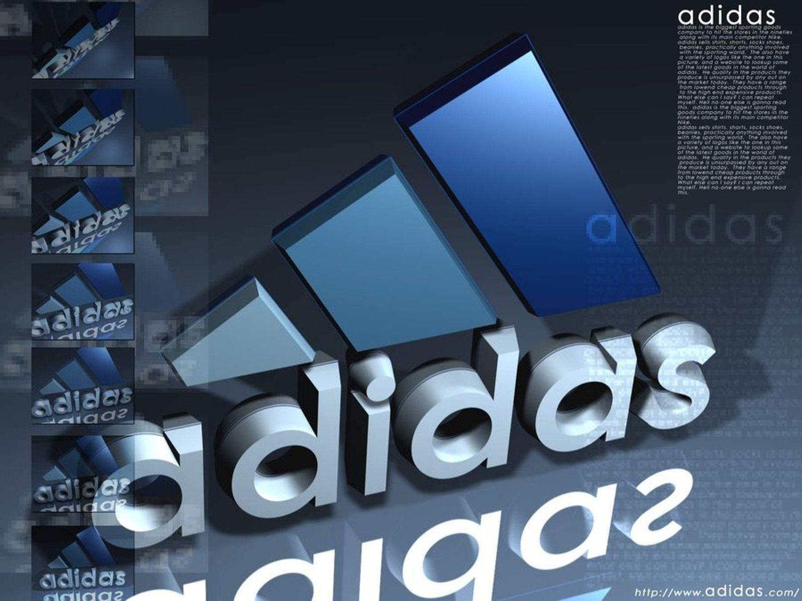 1600x1200 Adidas Logo 3D Wallpapers