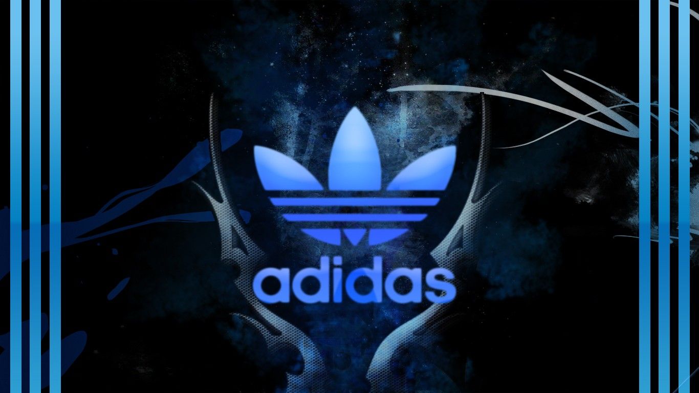 1366x768 Adidas Logo 3D Wallpapers
